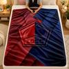 Flannel BlanketLOSC Lille FC Warm Soft Throw Blanket for Indoor Sofa Bed Living Room Use