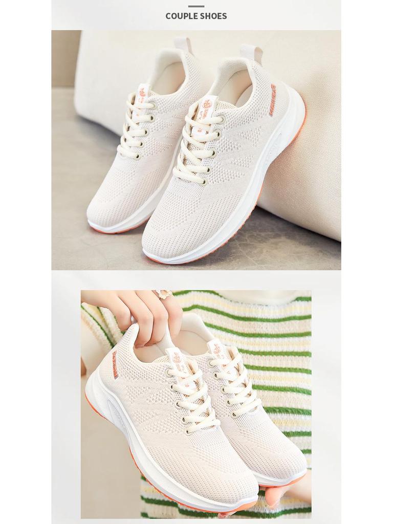 Dámské prodyšné běžecké boty Flyknit Mesh - Jaro 2026 - Lehké, měkká podrážka, plochý design