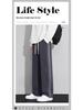 Gradient Gray Men's Wide-Leg Sports Pants - High-End Fashion, Loose Fit, Elastic Drawstring, Casual Straight Leg Design for Youth