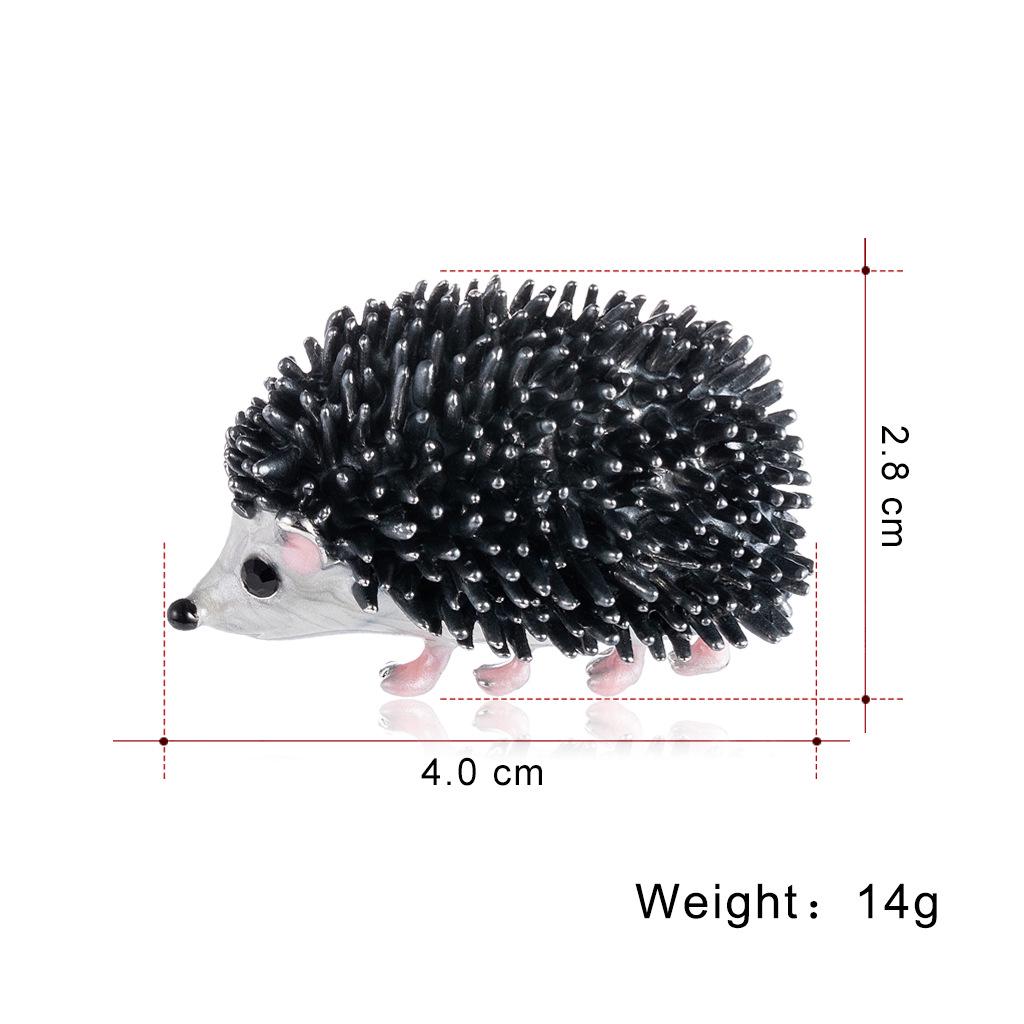 New High-end Personality Cartoon Dripping Little Hedgehog Animal Brooch Pin