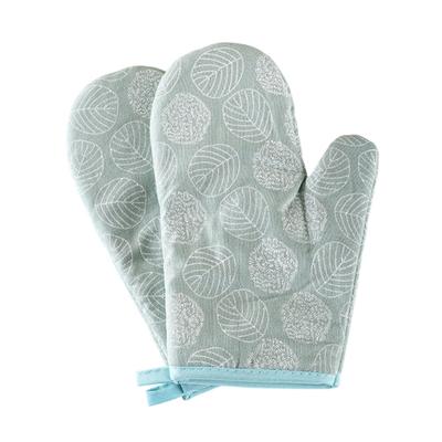 2Pcs Heat Resistant Gloves Oven Mitts for Non-Slip Silicone Baking Grilling Microwave