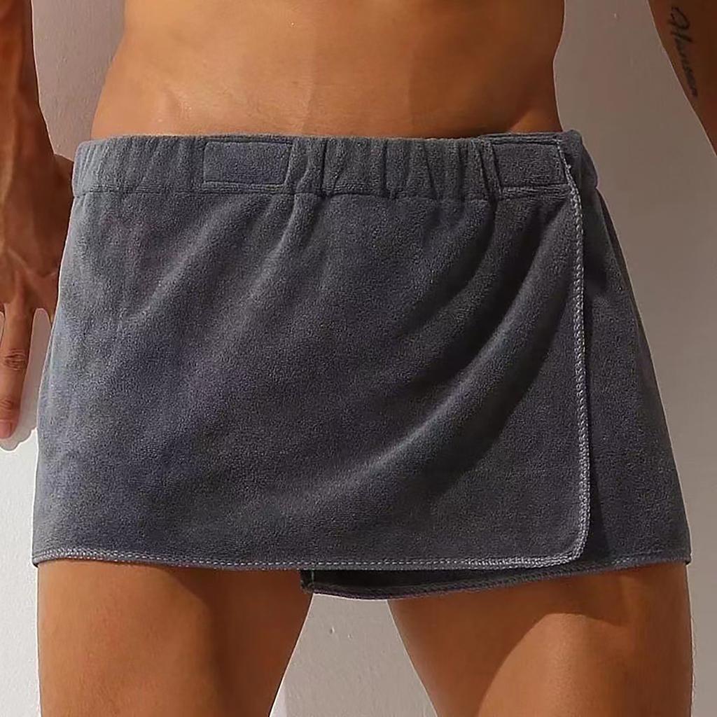 Men's Bath Towel Absorbent Towel Beach Sexy Skirt Anti-light Men's Bath Skirt Can Wear Towel Swimming Trunks