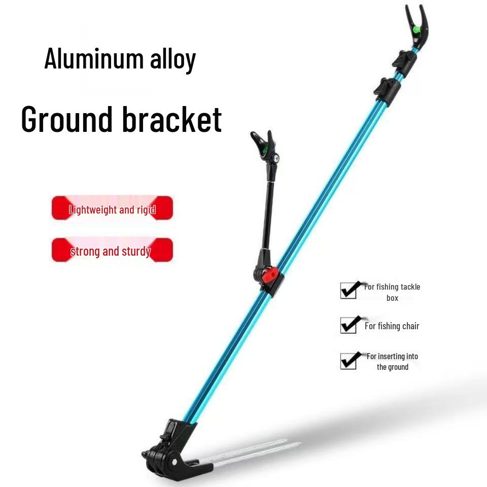 Stainless Steel & Aluminum Fishing Rod Holder - Portable Ground Insert Stand