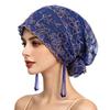 Embroidered Flower Sun Hat With Tassels For Summer Travel And Casual Wear