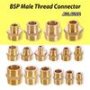 1/8" 1/4" 3/8" 1/2" 3/4" 1" BSP Messing Außengewinde zu Außengewinde Sechskant-Nippel Gleichmäßig Gerade Reduzierend Messing-Verbinder für Wasser Öl Gas