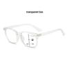 Women's Retro Square Multifocal Anti-Blue Light Reading Glasses for Distance and Near Vision