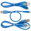 Uno R3/Nano/MEGA/Leonardo/Pro Micro/DUE için 30CM USB Kablosu Mavi Yüksek Kalite A Tipi USB/Mini USB/Micro USB Kablosu Arduino İçin