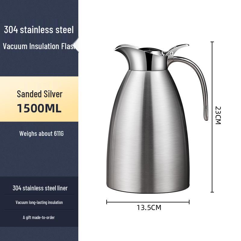 2L European Style Double-Layer Vacuum Insulated 316 Stainless Steel Thermos Flask for Home