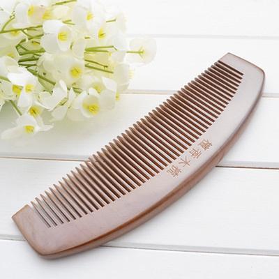 Förtjocknad Sandelträ Naturlig Träkam Hushållsträkam Antistatisk Håravfall Äkta Massage U