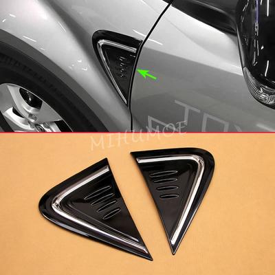 For Toyota C-HR CHR 2017 2018   Black Fender Vents Body Side Sticker Decoration