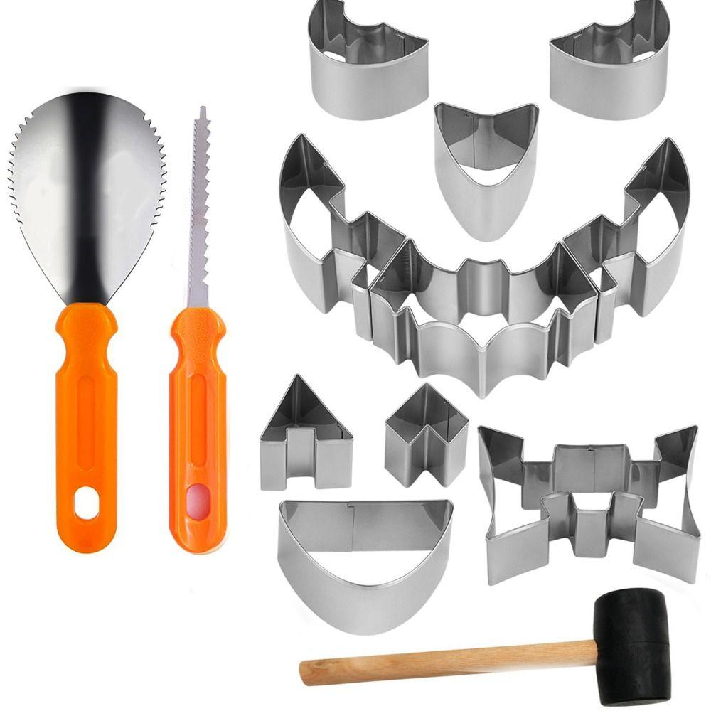 

13Pcs Heavy Duty Pumpkin Carving Tool Face Details Pumpkin Carving Stencils Adults 13Pcs