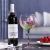 700ml Kreativer Handbemalter Kelch Lavendelblumenmuster Rotweingläser Hausbar Restaurant Trinkgeschirr Hochzeit Cocktailgläser
