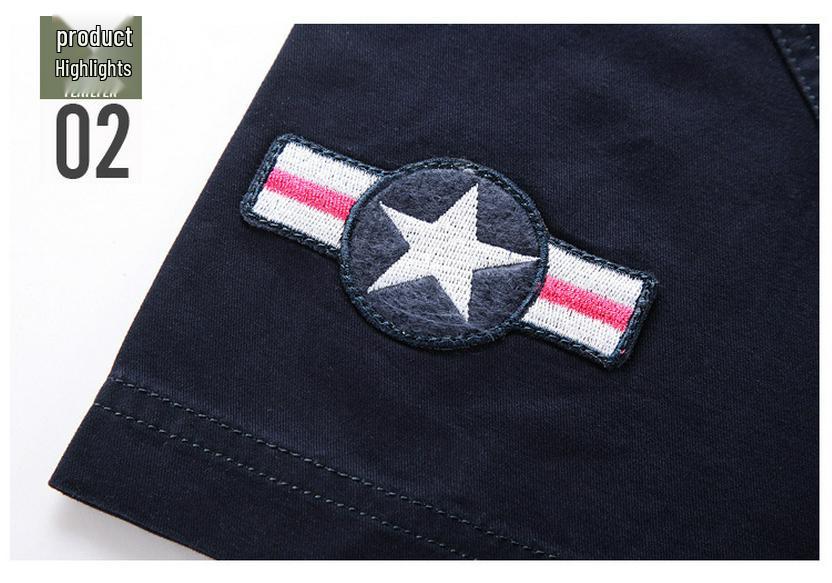2019 Men's Plus Size Summer Outdoor Casual Cotton Workwear Shirt with Shoulder Epaulets
