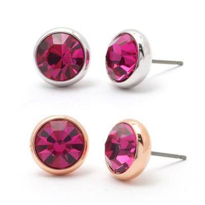 E383 Earrings - Fuchsia Pink