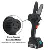 1200W 4 Inches Mini Electric Chain Saw Woodworking Purning Garden Logging Power Tools Adapt to Battery 288Vf