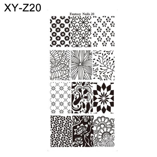 DIY vánoční styl nail art razítko šablona šablony razítka na manikúru