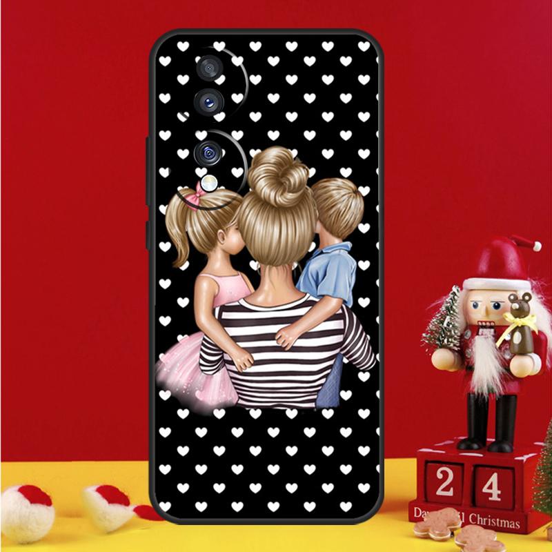 Beautiful Mother Daughter Son Case For Honor X8a X9a X7a X6a X6 X7 X8 X9 X8b X9b 90 70 50 Magic 5 Pro Magic 6 Lite Cover