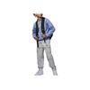 Jordan Essentials Solid Color Crew Neck Casual Long Sleeve Sweatshirt Kids Sweatshirt Blue Gray HF2529-436