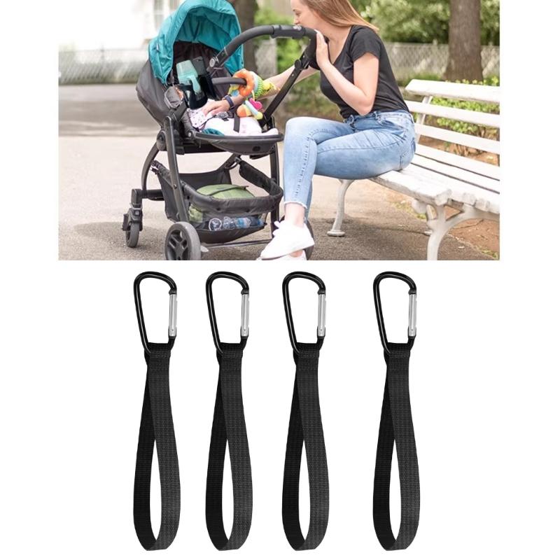 4 Pack Multifunctional Stroller Clips Strong Webbing Hooks For Diaper Bags Groceries Backpacks Wheelchairs Hook