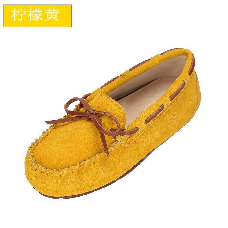 Doudou Shoes Women's New Spring and Autumn Single Shoes Leather Soft Sole Summer Casual Non-slip Pregnant Women Mother Flat Shoes