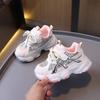 Children's sneakers 2025 spring and autumn baby girl shoes boys solid sole running shoes girls soft sole dad shoes tide
