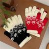 Women Winter Cycling Touch Screen Knitted Glove Students Fashion Warm Full Finger Mittens Female Knitted Glove Wholesale T89
