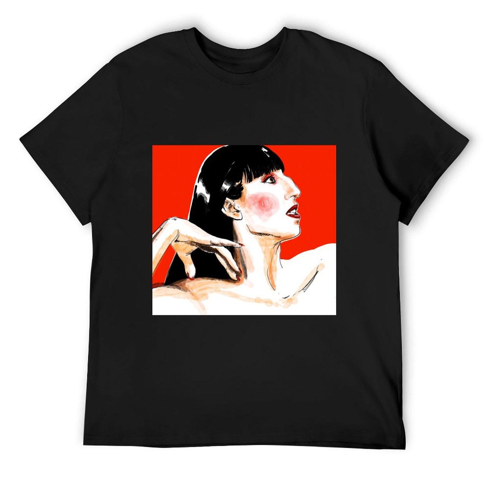 

Rossy T-Shirt plus sizes heavyweights graphic tee shirt sweat t shirts men 4XL