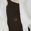 Oat Archive Big Circle Strap Necklace