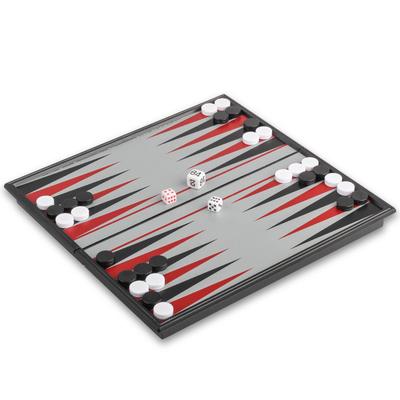 Andux Faltbares magnetisches Backgammon Tragbares Brettspiel-Set 2005 CXSLQ-01 (S)