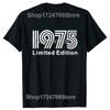 Novelty Born In 1975 Vintage T Shirts Graphic Cotton Streetwear Short Sleeve Birthday Gifts 50 Years Old Tshirt Mens Clothing