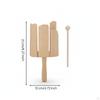 Wood Block Segmented Body Slotted Wooden Percussion Instrument Includes Beech