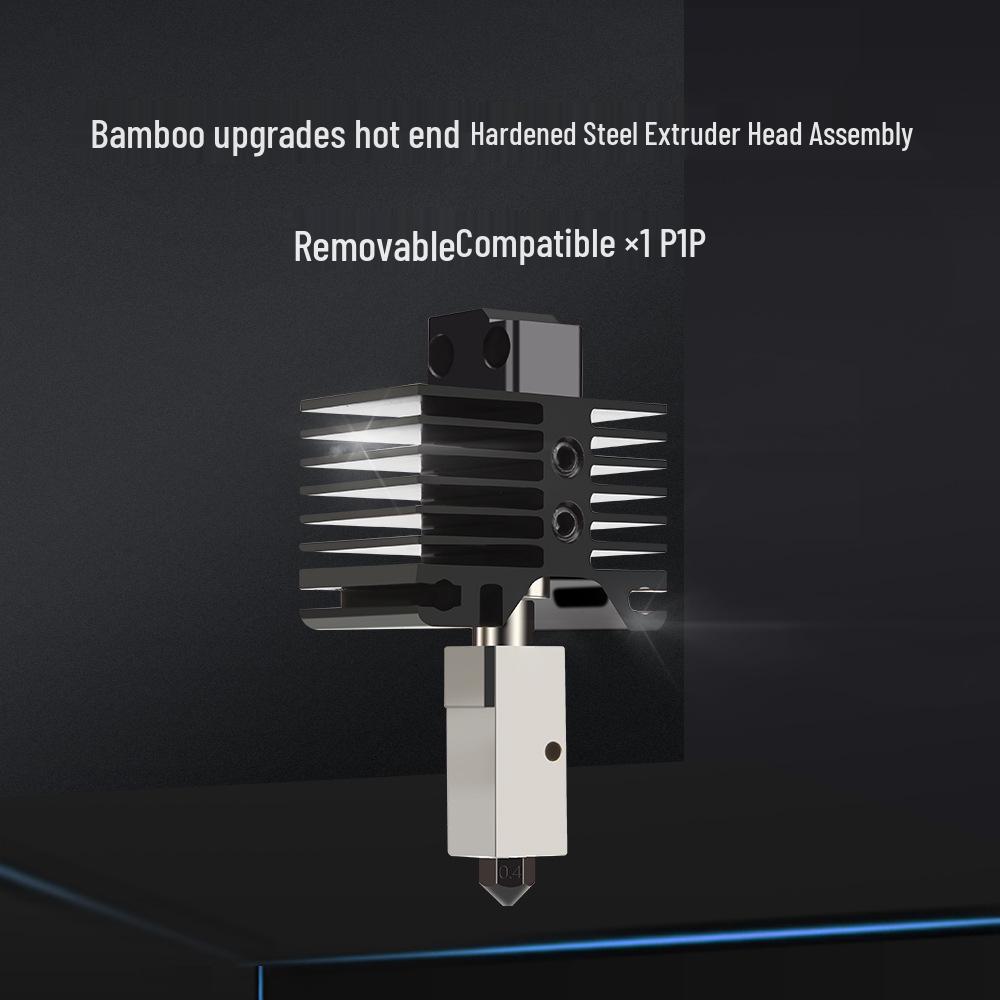 T-Rex X1 P1 3D Printer Hotend Assembly with Hardened Steel Nozzle and Ceramic Fan