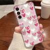Colorful Hearts Patterned Phone Case For Samsung Galaxy S26 S25 S24 S23 Ultra S22 Plus S24 S21 FE S25 Edge Clear Soft TPU Cover