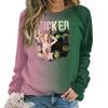 Women's Fashion Casual Long Sleeve Loose Printed Sweatshirt Top
