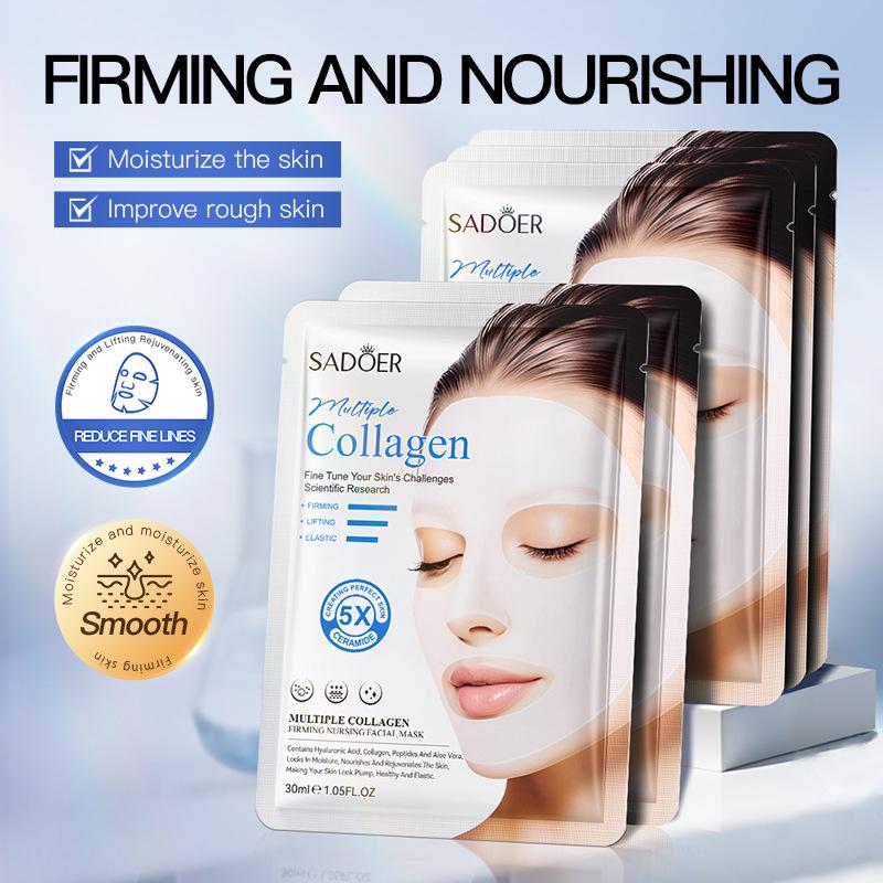 3pcs Multiple Collagen Mask 30ml Moisturizing Hydrating Moisturizing Mask Skin Care Products