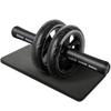 Bodytech Abdominal Roller with Mat Double Roller Ab Wheel Core Training for Home Workouts - Beginner-friendly - Quiet, Compact,