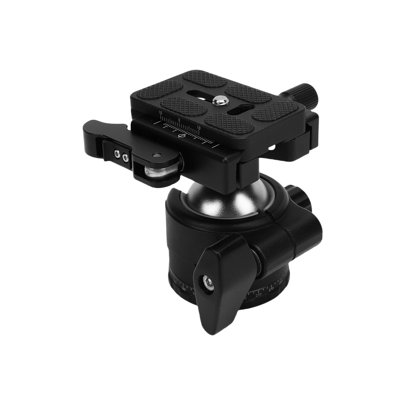 

35mm Low Profile Tripod Ball Head with Aluminum Alloy Panoramic Quick Release Plate for Monopod DSLR Camcorder