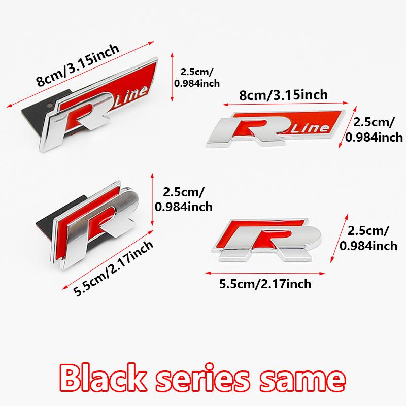 New 3D Metal Sport Sticker Badge Body Sticker For VW Golf GTI Tiguan Touareg Beetle R Rline Polo CC Passat R36 Scirocco Amarok RK5