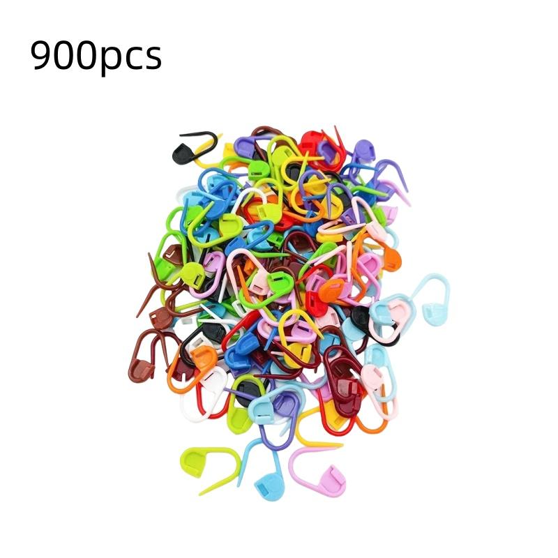 50-500pcs Mix Color Plastic Resin Small Clip Locking Stitch Markers Crochet Latch Knitting Tools Needle Clip Hook Sewing Tool
