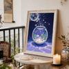 DIY Fish Pearl Art Painting for Home Wall Decor Pearl Gem Paintings Picture Arts Craft  for Adults/Beginners Gift Idea Home Decor Without Frame