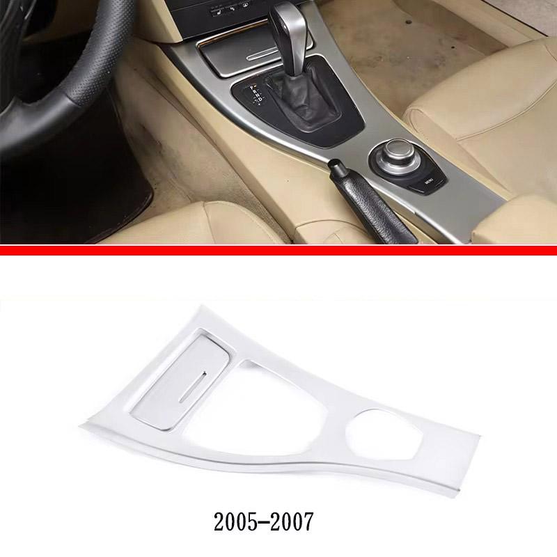 ABS Silver For BMW 3 Series E90 2005-2012 Car Interior Decoration Cover Stickers Dashboard Console Gear Shift Door Handle Trim