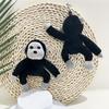 13Cm Animation Plush Gorilla Keychain Plush Stuffed Animal Keyring Cute Backpack Charm Couples Students Bag Pendant Birthday Gifts