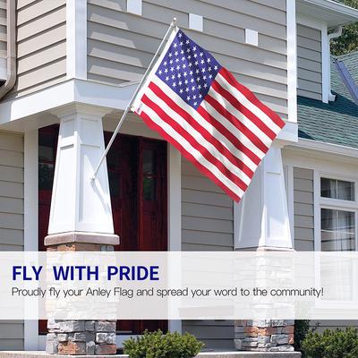 Hochwertige, doppelseitig bedruckte Ösen aus Polyester mit amerikanischer Flagge, lichtbeständig, USA-Flaggen und Banner