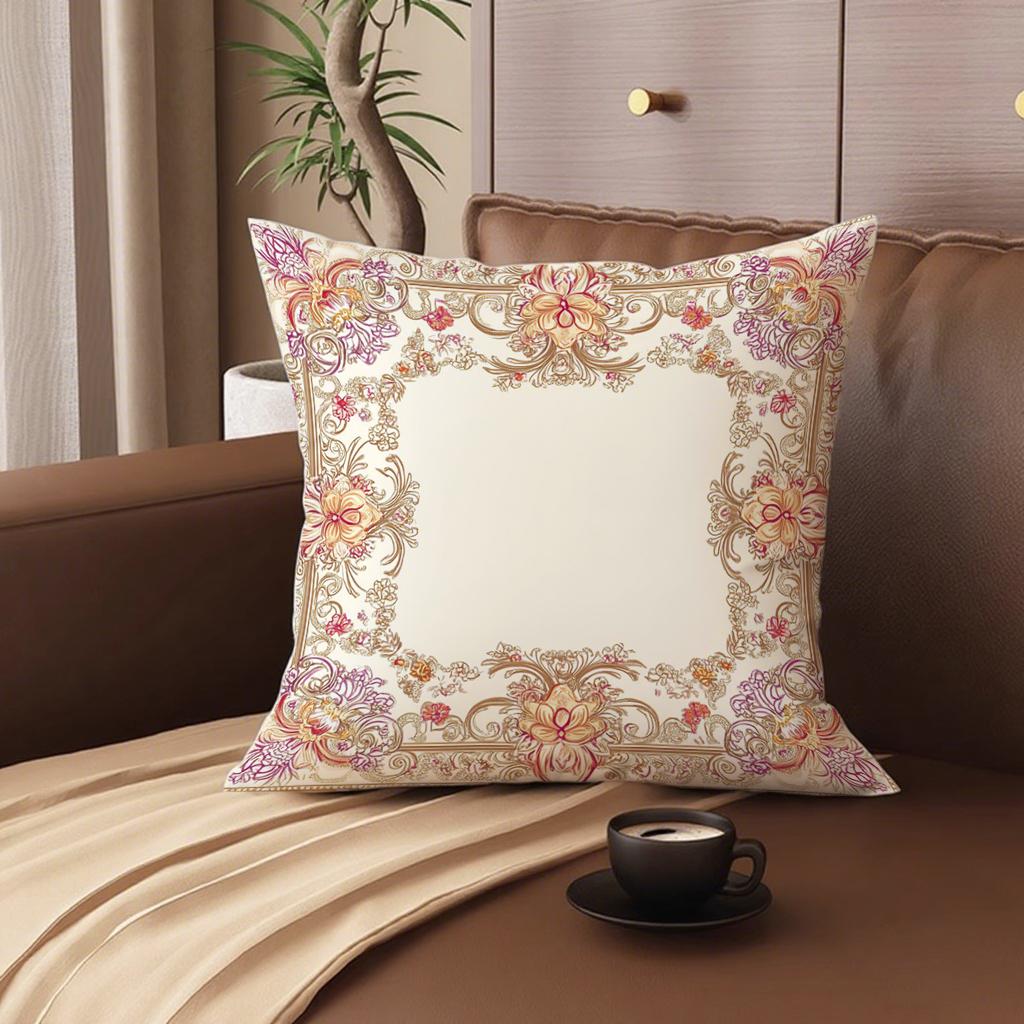 Colorful Floral Patterned Pillowcasesuitable For Sofa Car Bedroom Decorative Cushion Cover Pillow Cover