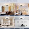 Cross-border Simple Integrated Round Ceiling Fan Light for Bedroom, Restaurant, and Study Room.