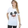 Disney Womens/Ladies Mickey Mouse Sunglasses Cotton Boyfriend T-Shirt