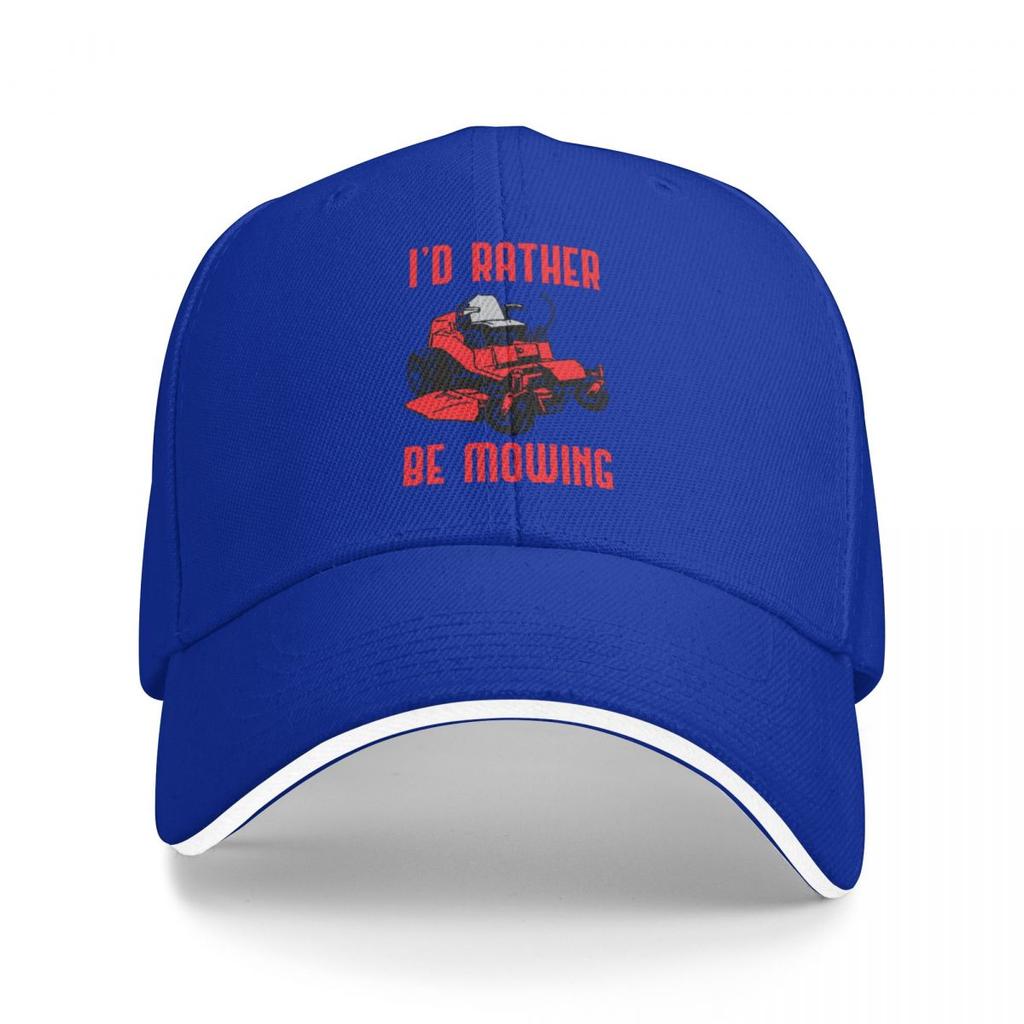 Id Rather Be Mowing Funny Lawn Mower Gardener Baseball Cap beach hat party Hat tactical cap Mens Hats Womens