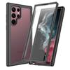 Stoßfeste durchsichtige PC-Hülle mit integriertem Displayschutz, TPU-Stoßfänger, robuste Defender-Abdeckung für Samsung Galaxy S22 Ultra 5G 6,8" Hüllen