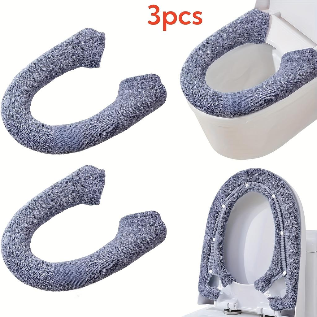3pcs Thick Toilet Seat Cushion Cover, Comfortable Bathroom Accessory, Durable Toilet Seat Cushion Cover for Bathroom Toilets