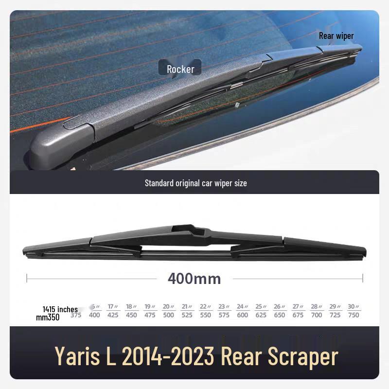 Toyota Yaris Wiper Blade for 2014-2015 Models with Original Rubber Strip by GAC Motor.